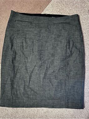 Express Dark Gray Pencil Skirt